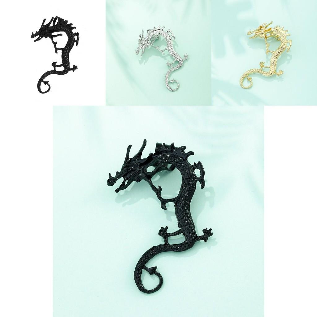 Fashionable Chinese Dragon Earrings With Alloy Material Perfect For Celebratory Gifts