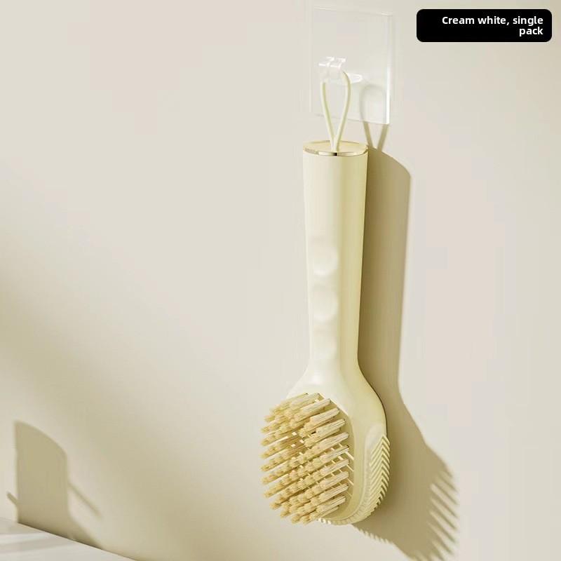 Soft Bristle Shoe Brush with Liquid Dispenser Nylon Cleaning Brush for Shoes Laundry