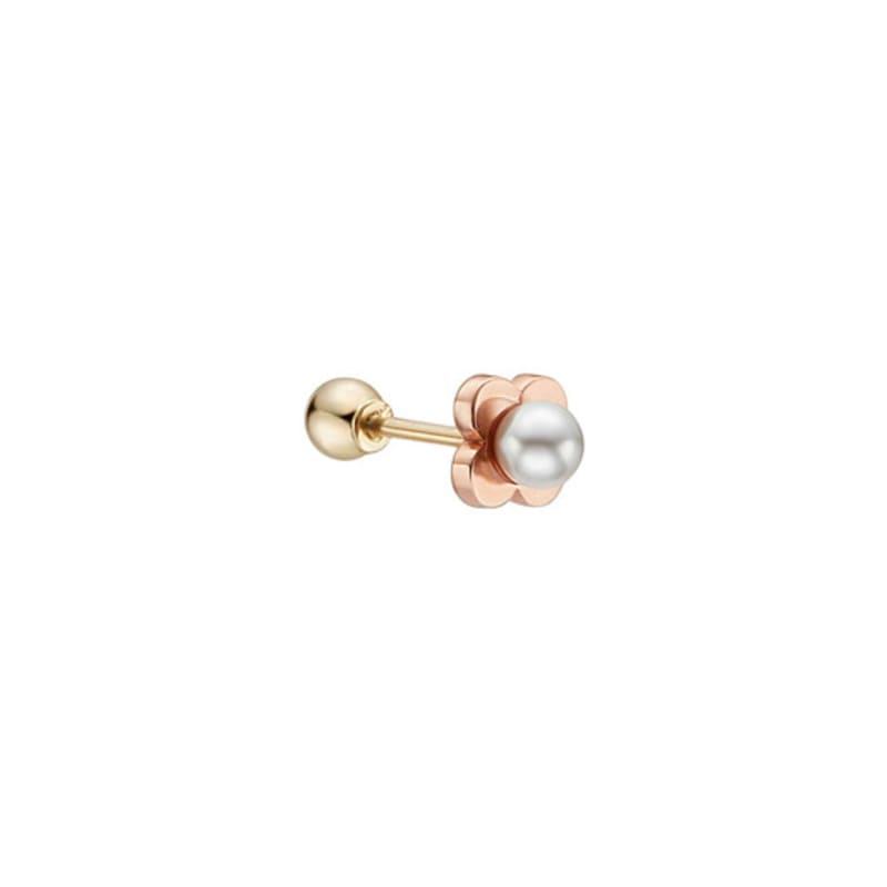 Tirr Lirr 14K Pink Gold Pansy Pearl Piercing TESK4P20635M-3