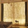 1 Sets LED Curtain Lights String RGB Color Changing with APP Remote Control for Halloween Christmas Wedding Garden Party Decor