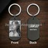 Anime Character One-Piece Laser Engraved Stainless Steel Dog Tag Keychain - Military Style Festival Gift