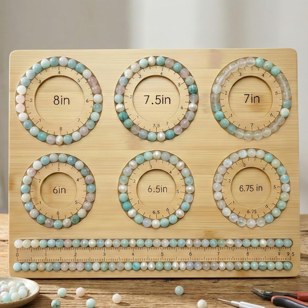 Imperial Measurements Marked Bracelet Sizing Pad 6 Size Jewelry Making Mat Bead Board DIY Craft