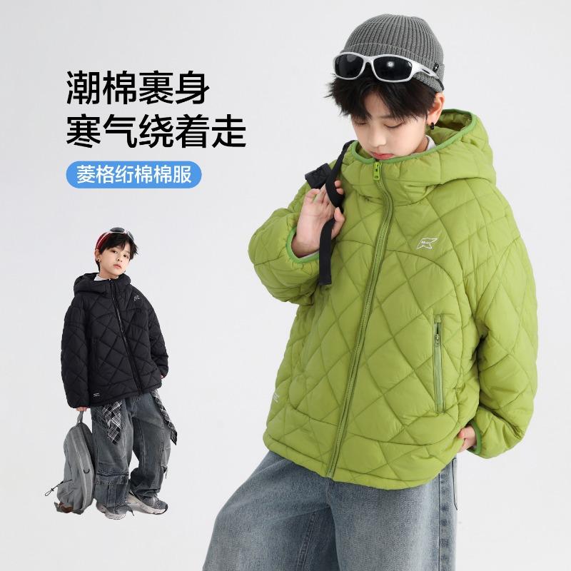 Boys' winter dopamine thickened cotton-padded clothes, the new junior high school children's winter clothes padded warm cotton-padded jacket