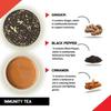 TEACURRY Immunity Booster Tea - 60 Pyramid Immunity Booster Tea Bags | Cardamom, Cloves, Ginger, Bay Leaf, Cinnamon, Black Tea | Immunity Tea Bags