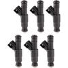 SCITOO 6Pcs 4 Holes Fuel Injectors fit for 1999-2000 for Chrysler for Cirrus, for 1998-2000 for Dodge for Caravan, for 1998-1999 for Dodge for Neon,