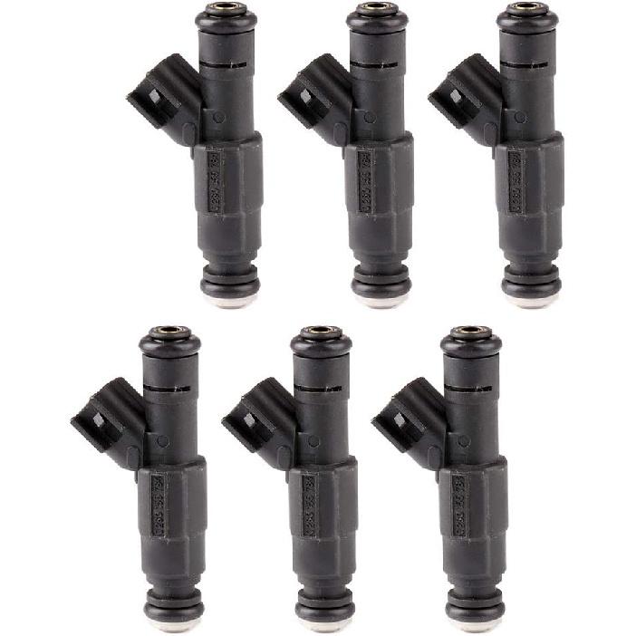 SCITOO 6Pcs 4 Holes Fuel Injectors fit for 1999-2000 for Chrysler for Cirrus, for 1998-2000 for Dodge for Caravan, for 1998-1999 for Dodge for Neon,