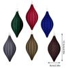 Velvet Flocked Plastic Cone Ornaments - Christmas Tree Decorations For Store Displays