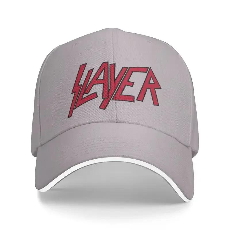 Individuelle schwere Slayers Thrash Metal Baseballkappe für Männer Frauen Verstellbar Rock Roll Band Papa Hut Outdoor