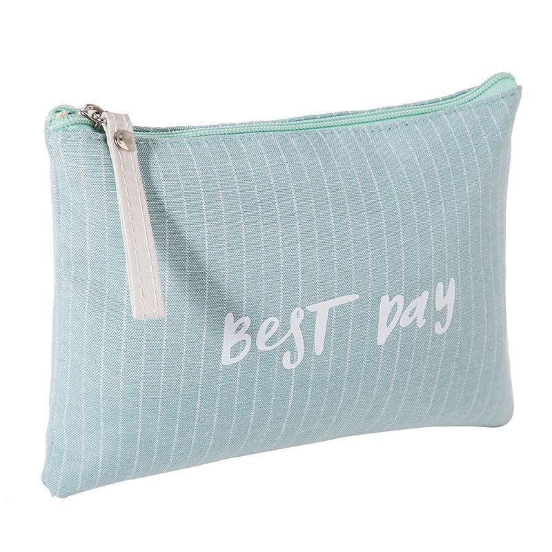 

And Leisure Minimalist Letter Makeup Bag Small Fresh Canvas Makeup Storage Bag StyleA