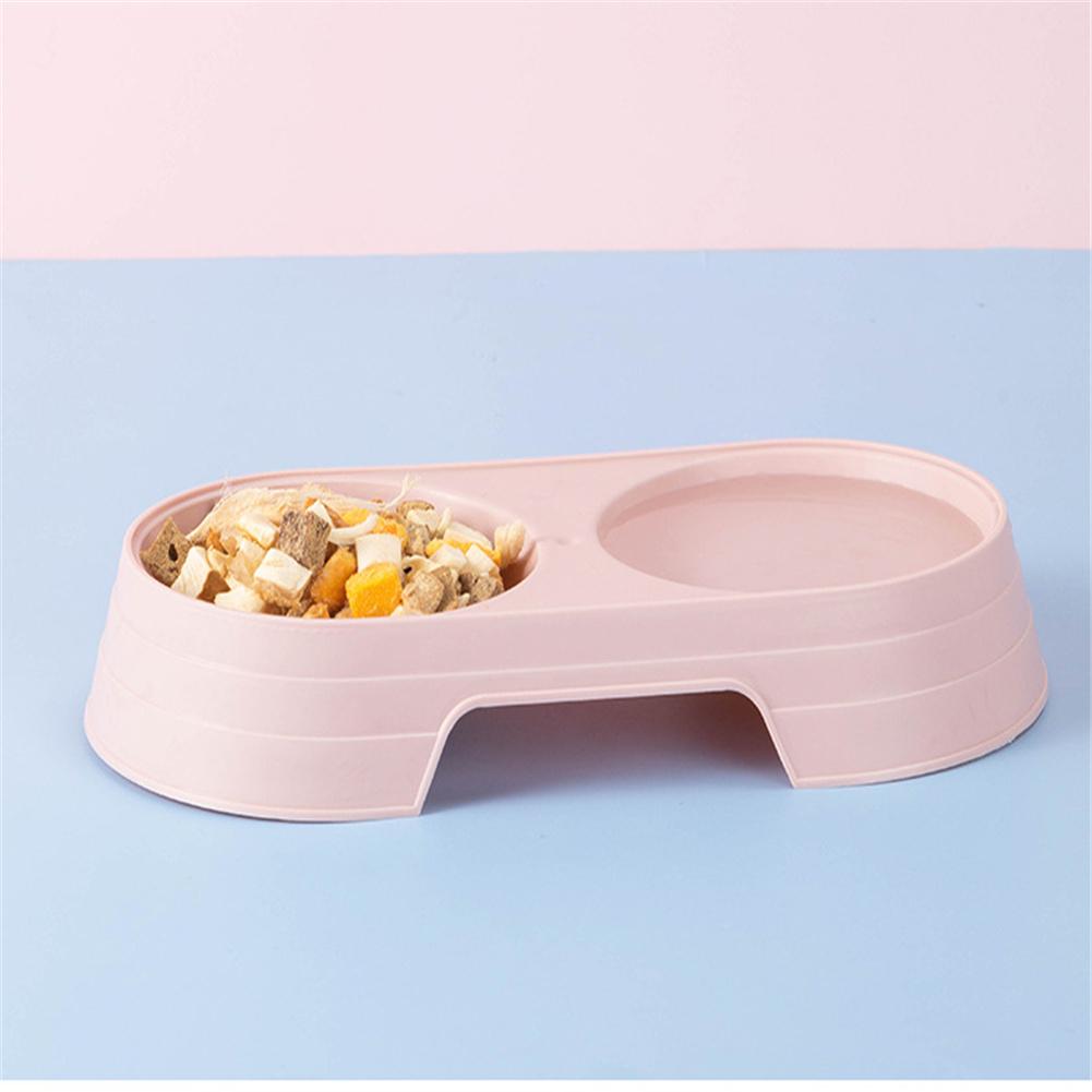 Double Bowl Food Feeder Pet Drinking Tray Feeder For Cats Dogs Supplies