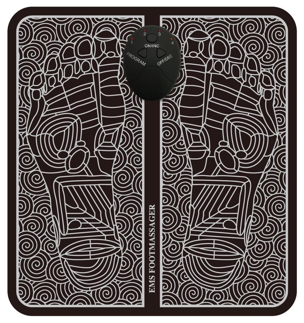 

Многофункциональный массажер для ног EMS: Массажная накладка для акупунктурных точек с низкочастотными импульсами Battery Type Host + Foot Pad English