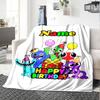 Custom Name Garten of Banban Theme Printed Blanket - Perfect for Couch, Bed, Travel & Outdoor Use | Machine Washable, Cozy & Durable.