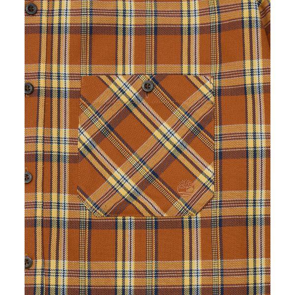 Timberland Plaid Button-Down Long Sleeve Shirt Men shirts 0YH3PC39