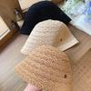 Hollow Straw Sun Hat Summer Beach Visor Cap Ins Straw Bucket Hat  Outdoor