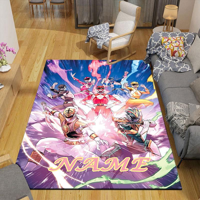 Custom 1Pc Power Rangers Team Rug Office Carpet Indoor Outdoor Entrance Doormat Nonslip Soft And Comfortable Living Room D2915215