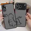 Cute Couple Dinosaur Funda Back Phone Cover Case for iPhone 17 Pro Max 15 13 Mini 7 8 SE 14 11 12 16 Plus Air XS XR