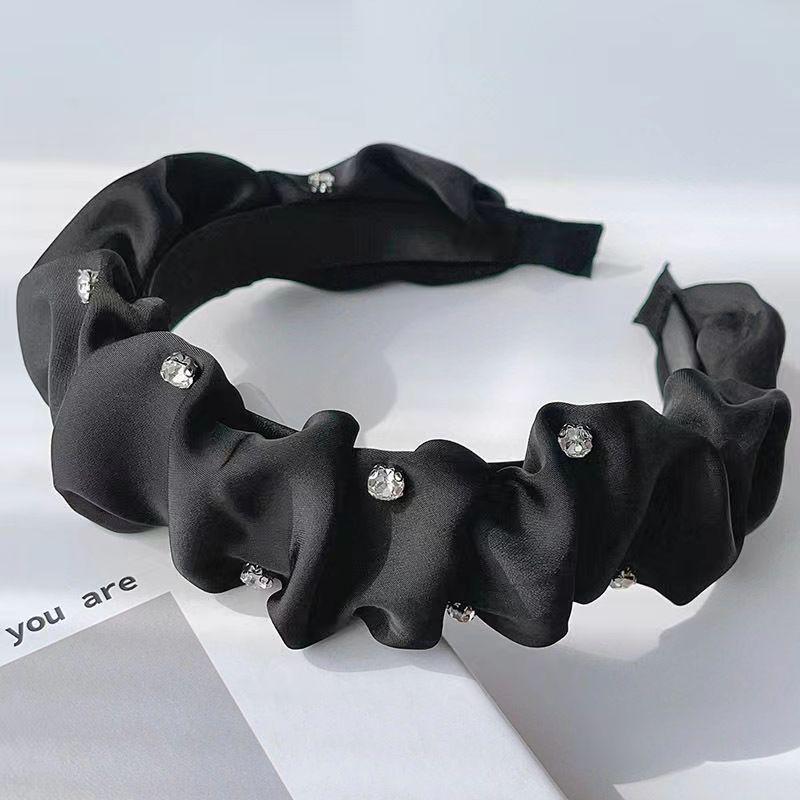 French Retro Braided High-Grade Headband: High Skull Top, Non-Slip, Perfect for Washing Face.