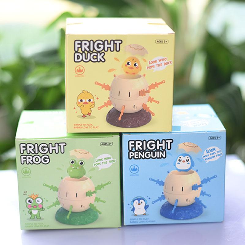 Mini Penguin Novelty Educational Toy for Kids - Interactive Parent-Child Game - Holiday Party Favor - Frog Pirate Bucket Theme