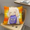 1pc T-oriel U-NDERTALE Game Pillow Case Fashion Square Pillowcase Bedroom Sofa Room Ins Decoration Leisure