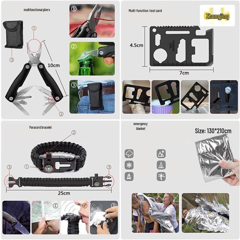 Outdoor Survival Tool Kit