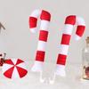 European And Stylish American Christmas Tree Ornaments For Cars With Candy Cane Design