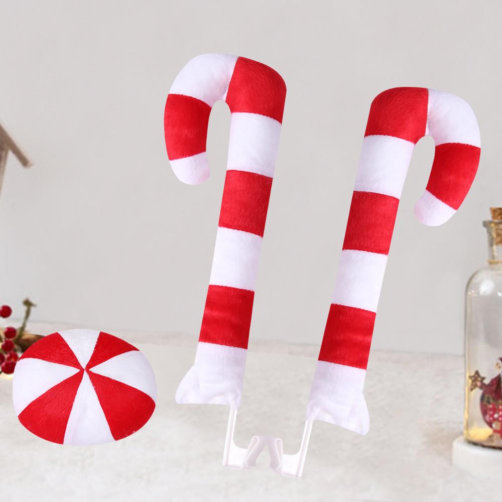 European And Stylish American Christmas Tree Ornaments For Cars With Candy Cane Design