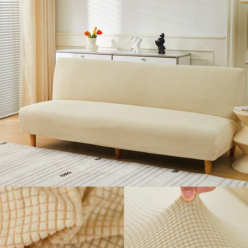 Yto Household Items Unisex Plush Folding Sofa Bed Cover Velvet Thick Slipcover Case For Armless Sofa Bed Sheet Couch Cover Elastic Futon Cover Winter