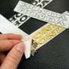XMZSA1 For Honda Sticker 3D Soft Glue Letter Label Motorcycle Decoration Fuel Tank Body Tail Wing Side Pcx160 Nss350 Pcx125 Cbr650r