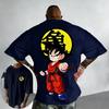 Dragon Ball Anime Pure Cotton T-shirt 2026 Summer New Goku Printed Men's and Women's Harajuku Versatile Casual Short Sleeve Top