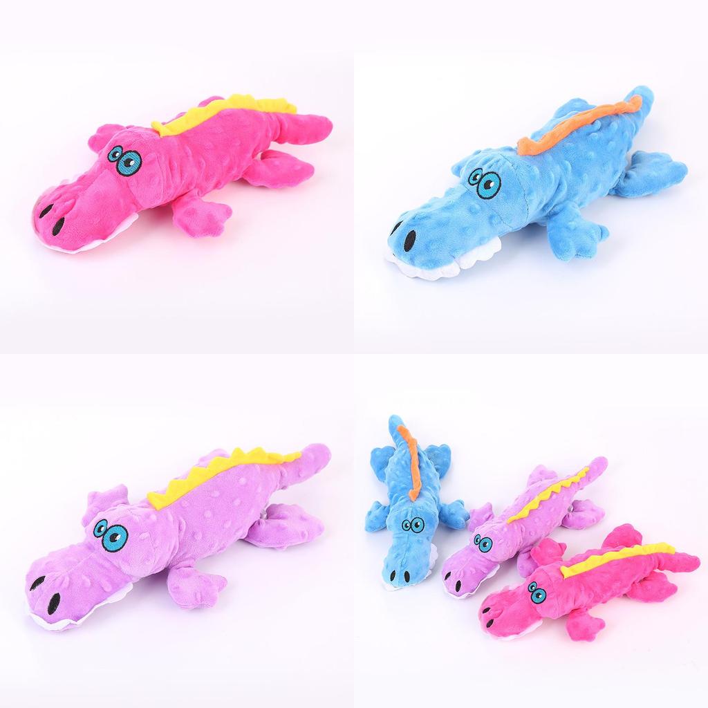 Bite-resistant Crocodile Plush Dog Toy Silicat Brand For Teeth Care And Playtime Characters)