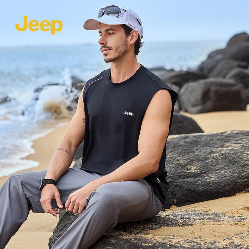 JEEP Men's Summer Lightweight Casual Sleeveless Tank Top