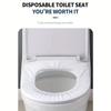 50pcs Disposable Toilet Seat Covers with Elastic Bands - Hygienic Portable Toilet Seat Protectors for Travel, Hotels, Public Restrooms