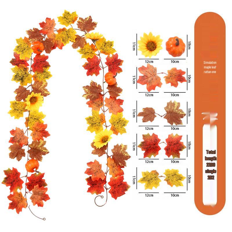 Skladem Podzimní a Halloweenská dekorace z javorových listů pro Vánoce a Den díkůvzdání
