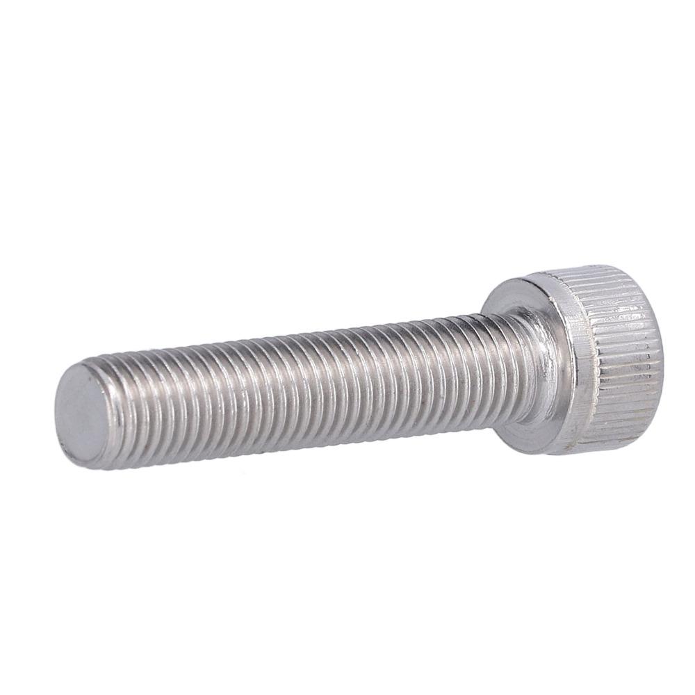 4PCS Fine Pitch 1.25mm Socket Cap Screw Bright Finish Allen Head Bolt For DIY Jobs
