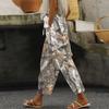 Women's Fashion Printed Drawstring Pocket Elastic Waist Casual Pants