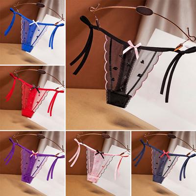 1PC Underwear Tie-side Thong Panties Knickers Lace Adjustable Women G-string Lingerie Briefs