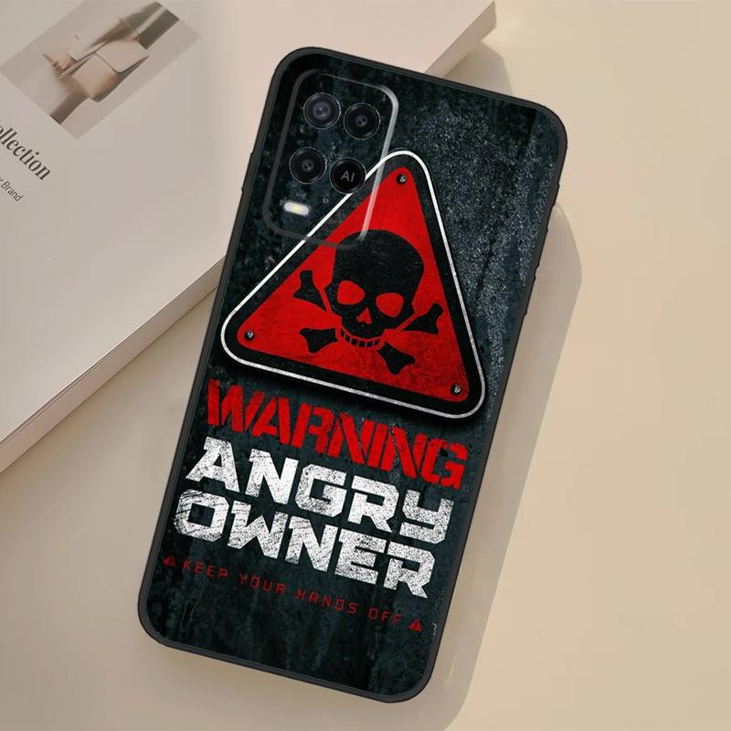 

Предупреждение Гнев Опасность Владелец Чехол Для Oppo A17 A57 A77 A74 A54 A94 A78 A98 A18 A60 A80 A40 A38 A58 A96 A76 A16 A15 A5 Pro OPPO A80 5G