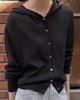 Bluebrick Summer Hood Cardigan (Black)