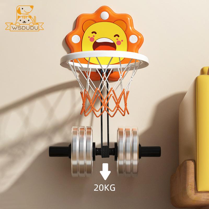 Kids Basketball Hoop with Inflatable Ball Wall Mount Indoor Outdoor Sport Toy Suction Cup Stand Portable Game Fun Play Boys Gift 6