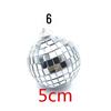 Mirror Ball Lace Glass Ornaments for Birthday Cake Decoration and Pastry Arrangements