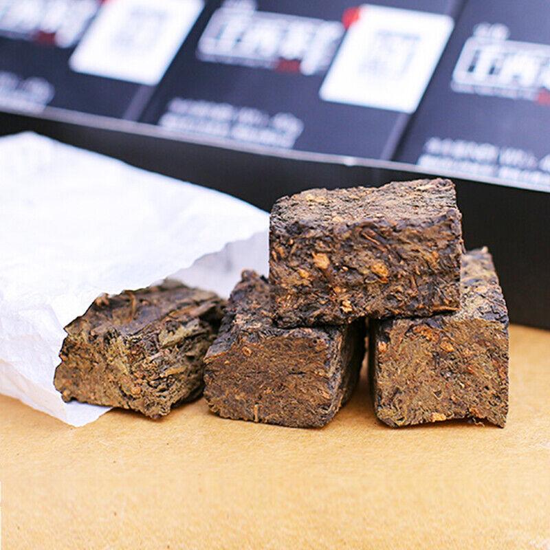 Чай Qian Liang Cha Hunan Anhua Темный чайный кирпичик 320г — фото 3