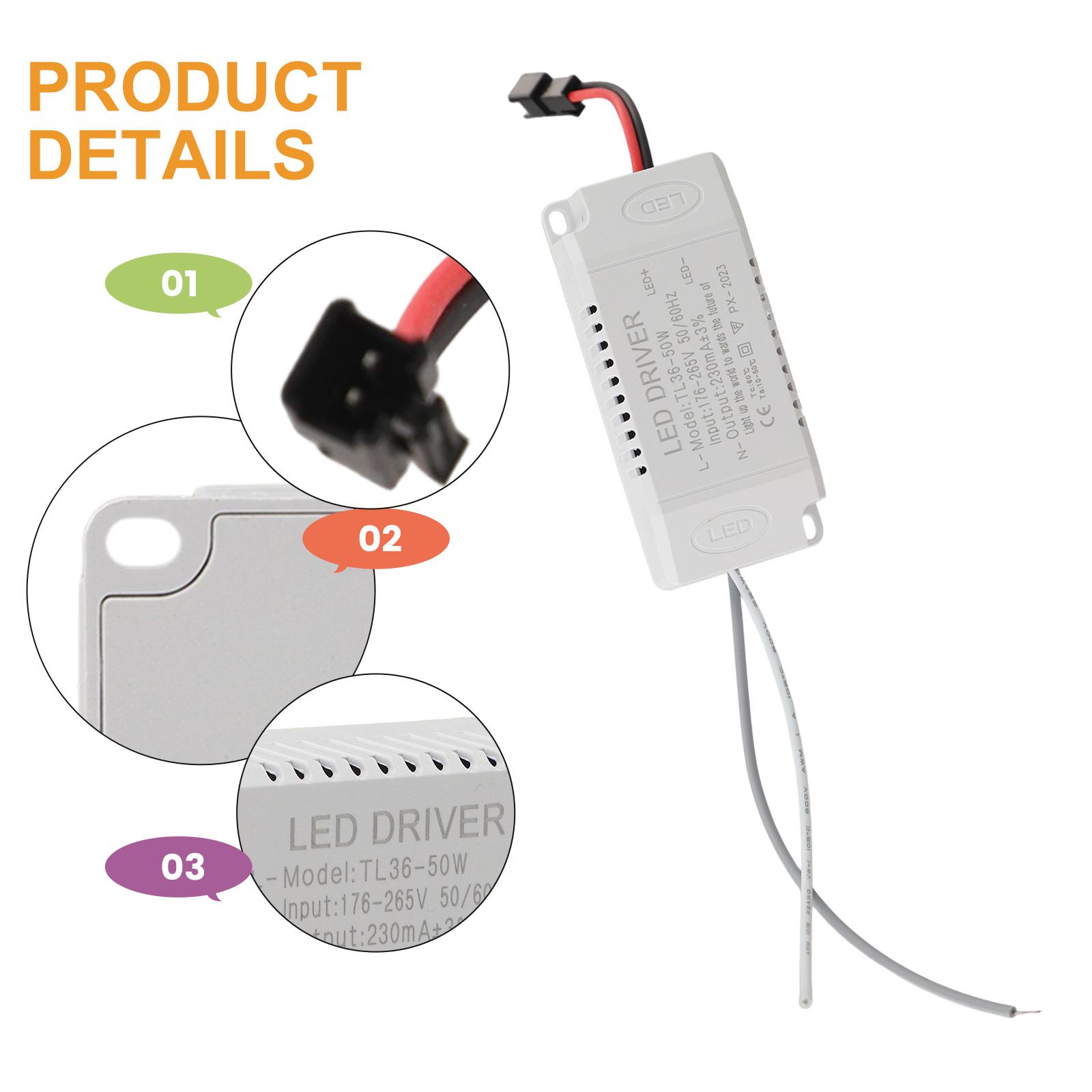 

DC108-175V240mA External Power Supply LED Driver 36-50W 60HZ 80* 35*23MM AC180-265V50 Constant Current Panel Light China Mainland