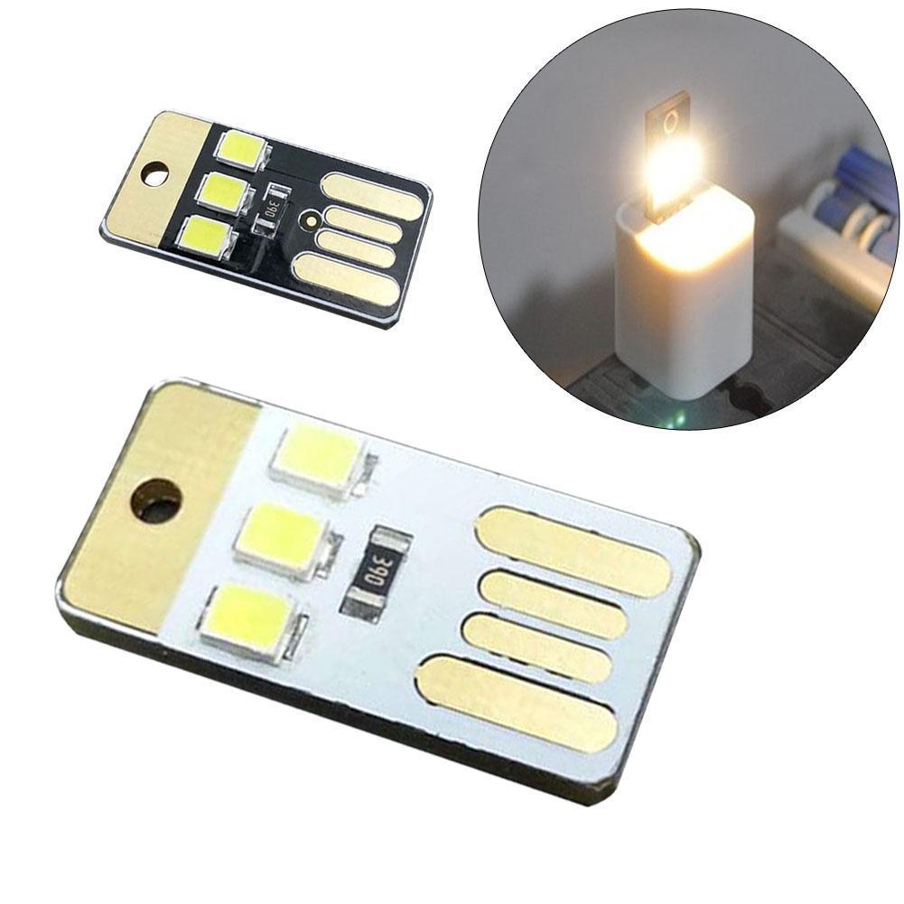 10PCS Double Sided Pluggable USB LED Night-Light Power Supply Lamp White 10PCS Double Sided Pluggable USB LED Night-Light Power Supply Lamp White