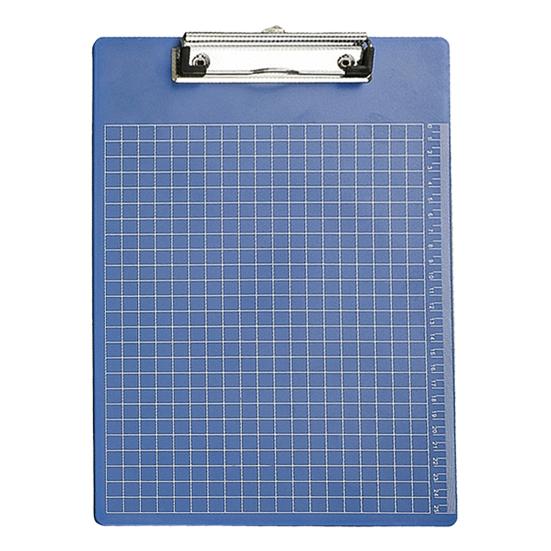 A4 File Folder Clear Metal синий