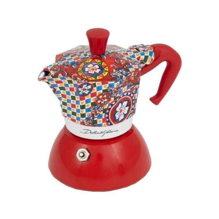 Moka-Kaffeemaschine – BIALETTI – Dolce & Gabbana – 2 Tassen – Induktion – Rot