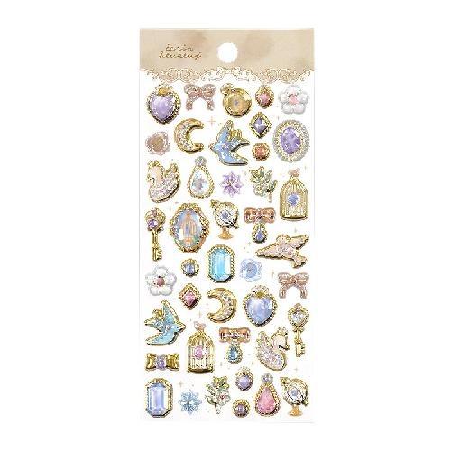 1Pc Cute Cartoon Ghost Family 3D Relief Stickers Fun Jelly Transparent Decoration for Phone Cases Children's DIY Crystal Sticker