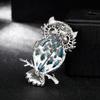 Cute Cartoon Owl Shaped Brooch Decor All-match Elegant Brooch Pin