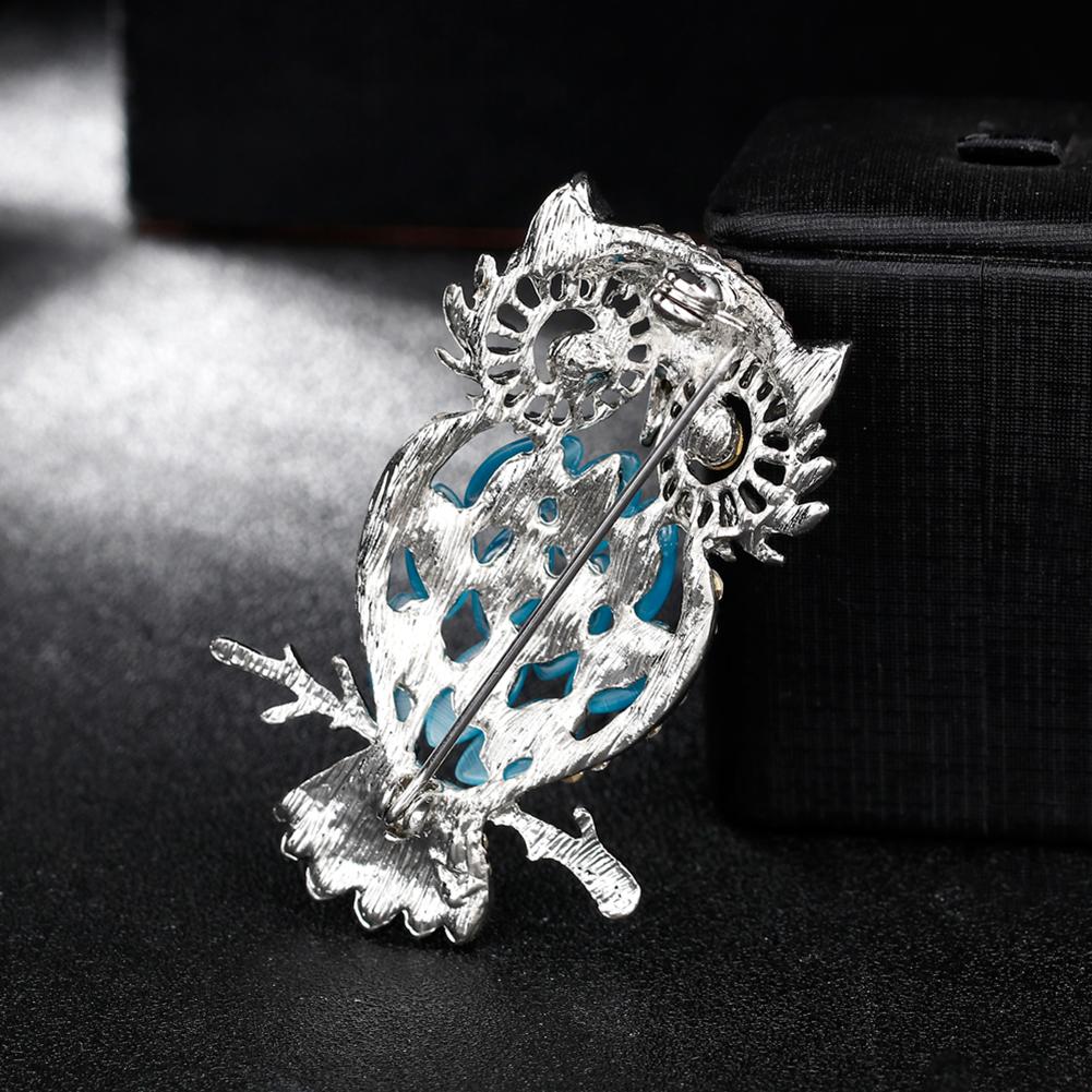 Cute Cartoon Owl Shaped Brooch Decor All-match Elegant Brooch Pin