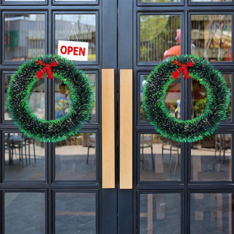 30cm Classic Christmas Wreath for Home Decor, Christmas Garland for Front Door Decor, Artificial Flowers, New Year's Decoration Garland