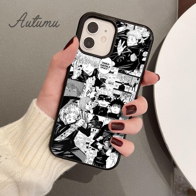 Jujutsu Kaisen Satoru Gojo Handyhülle für iPhone 11 12 13 14 Pro Max mini XR XS SE 2020 6S 7 8 Plus Samsung Galaxy S21 S22 Hülle